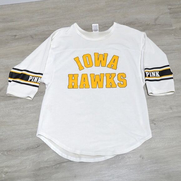 PINK Victoria's Secret Iowa Hawkeyes Oversized Jersey Top Size Medium - Picture 3 of 8